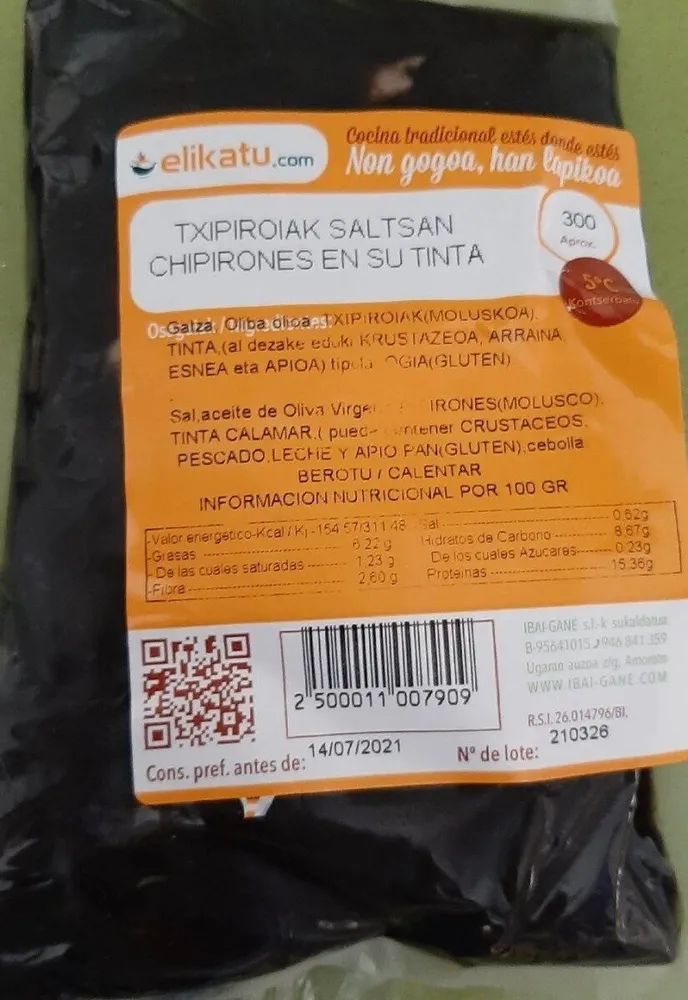 Chipirones en su tinta