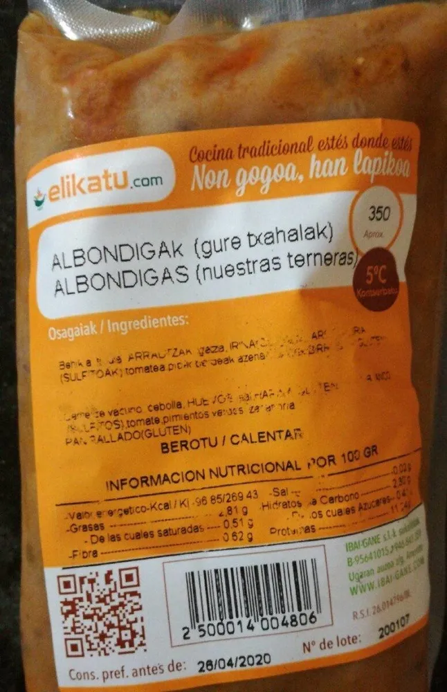 Albondigak Elikatu