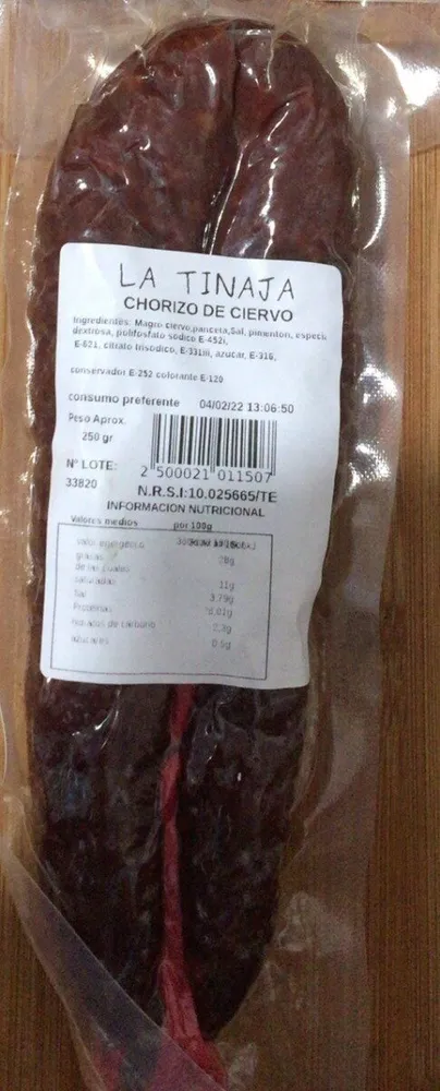 Chorizo de ciervo