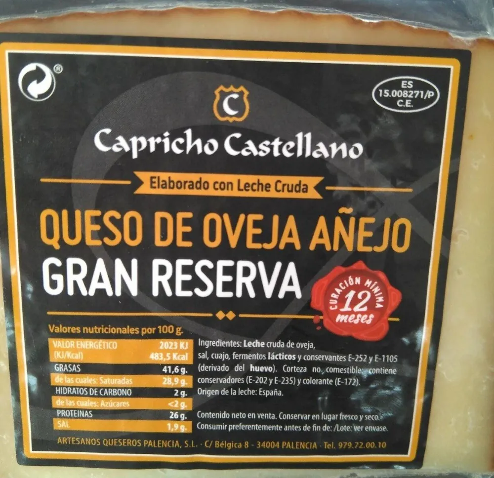 Queso de oveja añejo