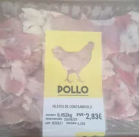 Filetes de contramuslo de pollo