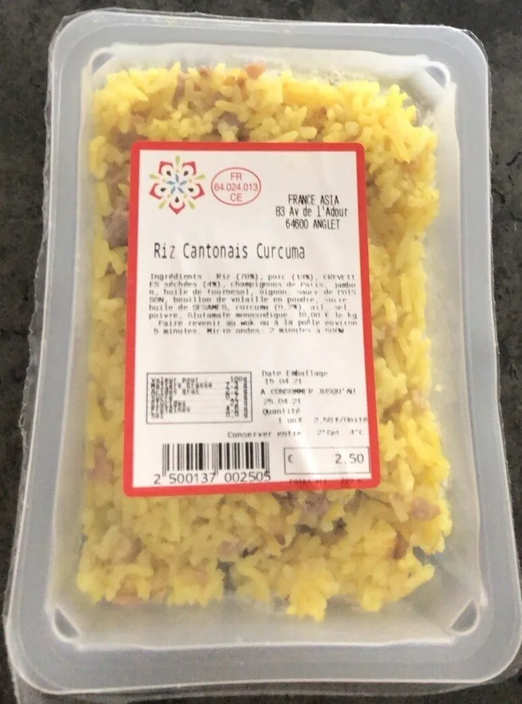 Riz cantonais curcuma