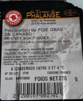 Foie gras de canard mi-cuit aux figues