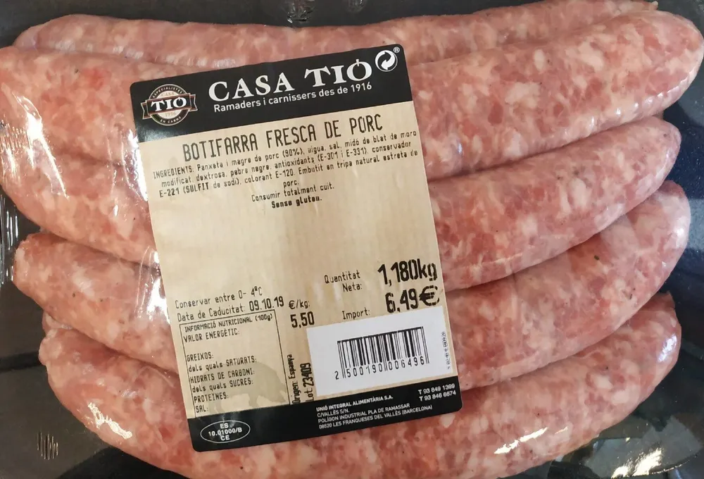 Botifarra Fresca de Cerdo