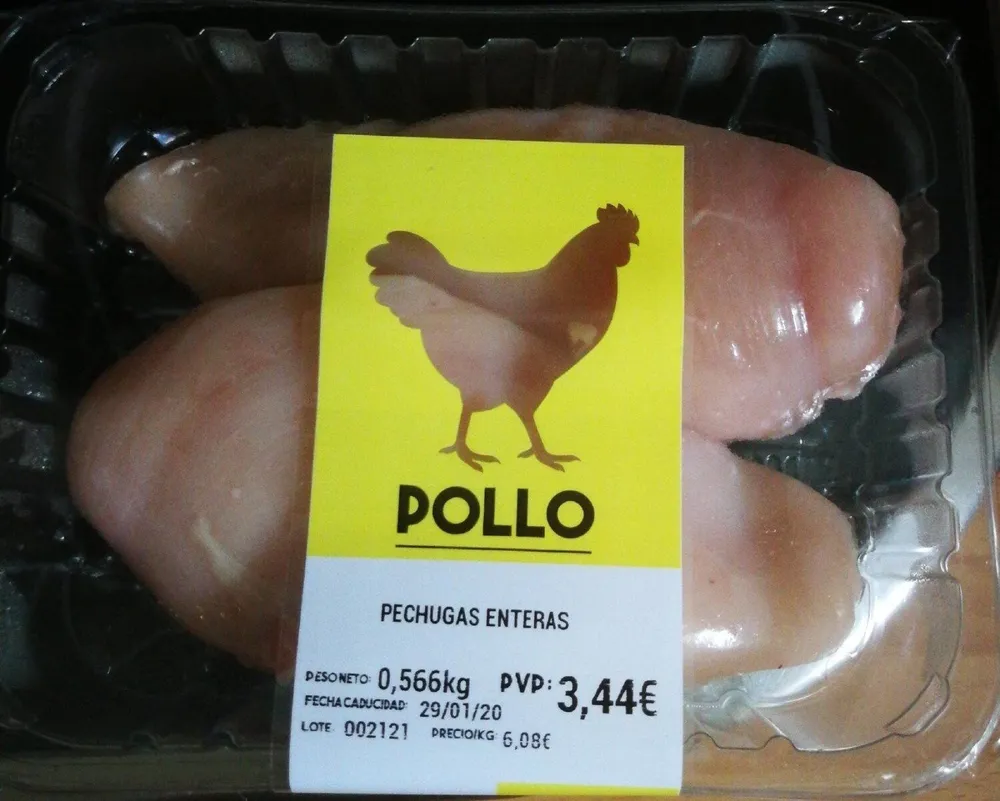 pechugas de pollo enteras