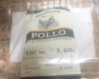 Pollo pechuga entera