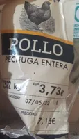 Pechuga de pollo entera
