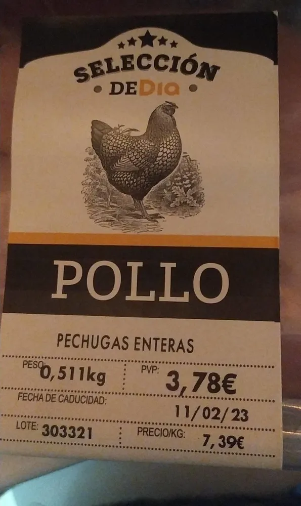 Pechugas de pollo