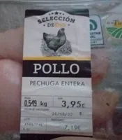 Pollo pechuga entera