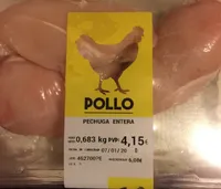 Pollo pechuga entera
