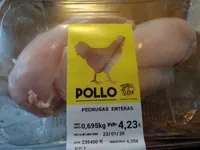 Pechugas enteras de pollo