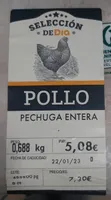 Pechuga entera pollo