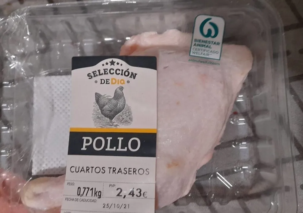 Cuartos traseros de pollo