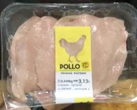Pollo pechuga fileteada