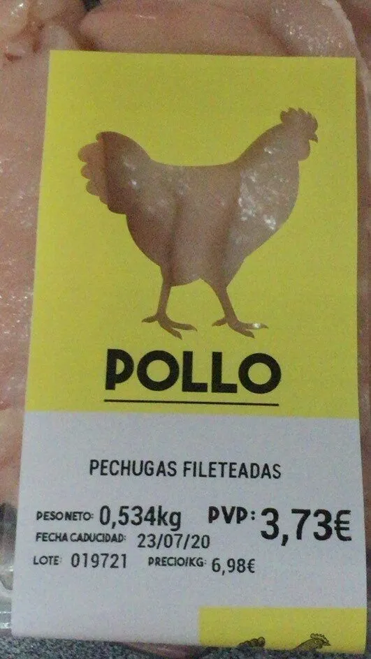 Pechugas fileteadas
