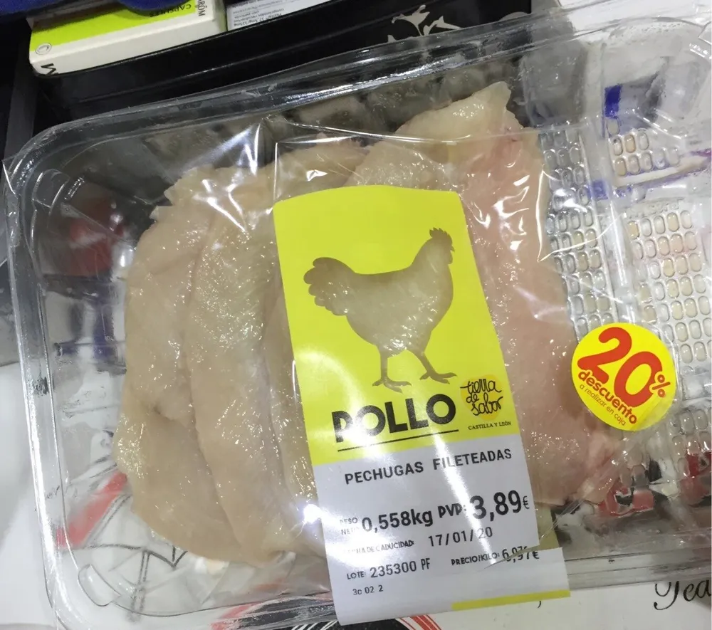 Pechugas fileteadas