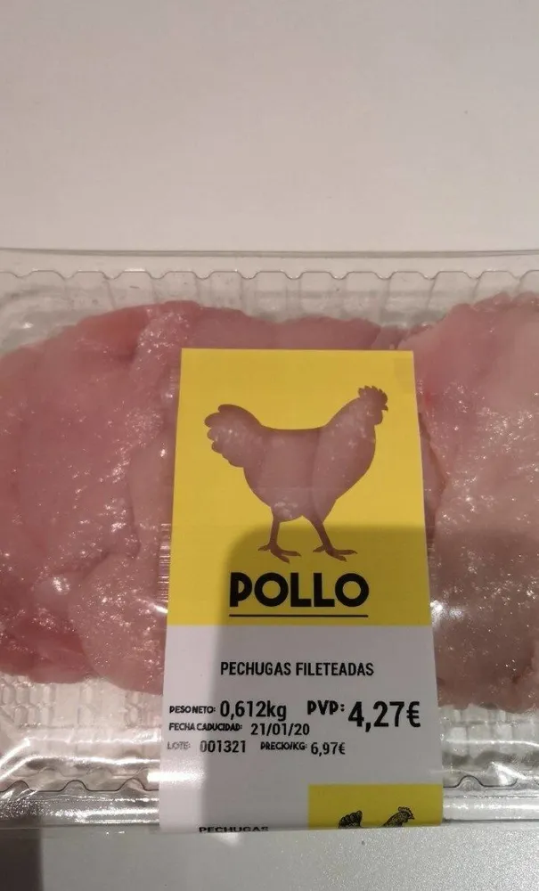Pechugas fileteadas