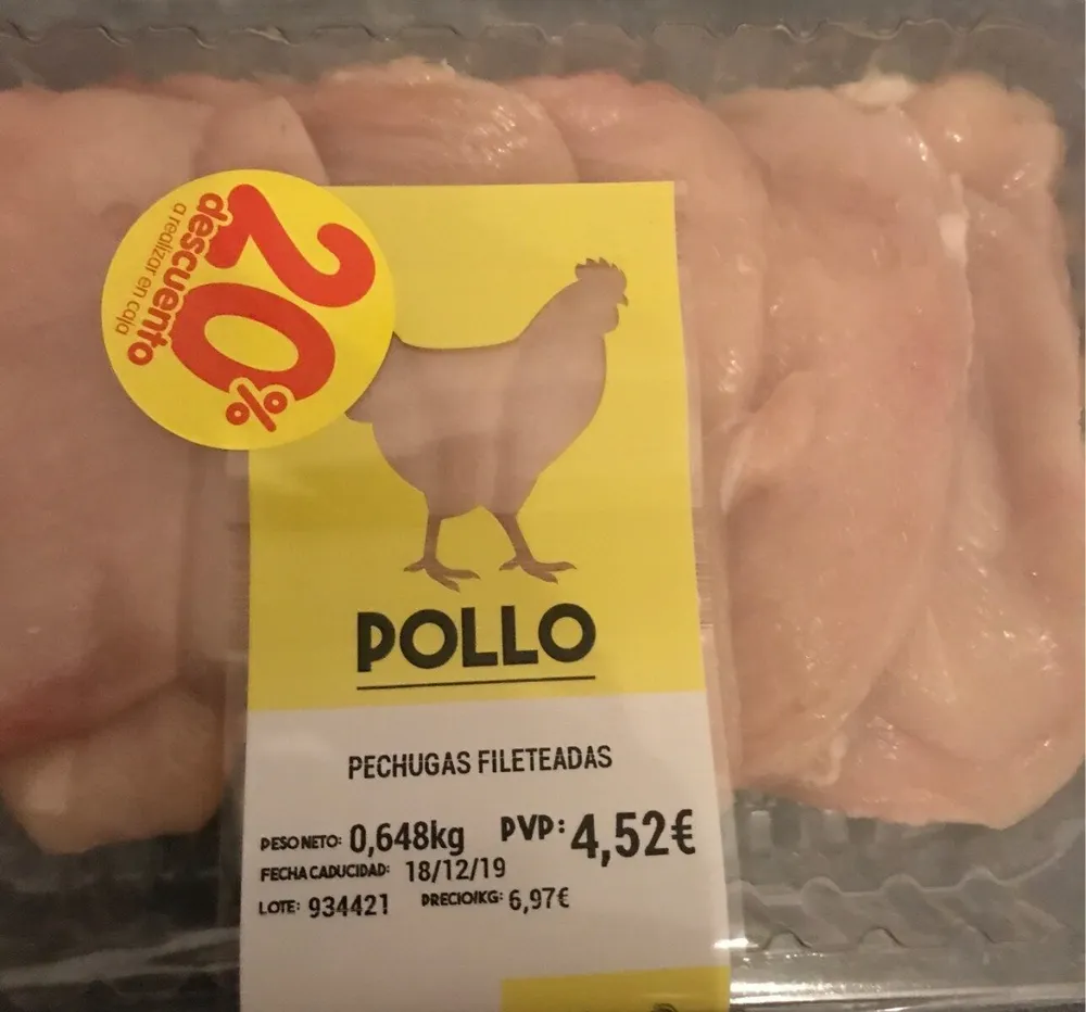 Pechugas de pollo