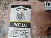 Pechugas fileteadas de pollo