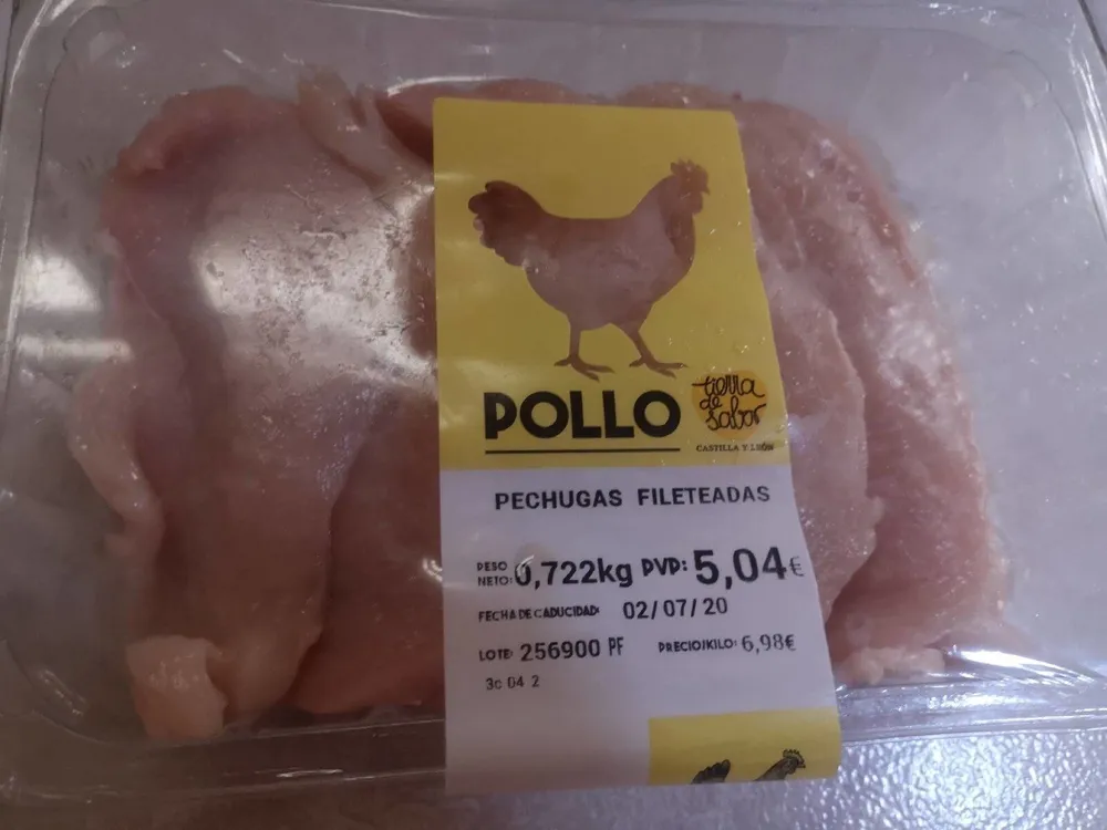 Pechugas fileteadas