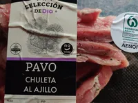Chuleta de pavo al ajillo