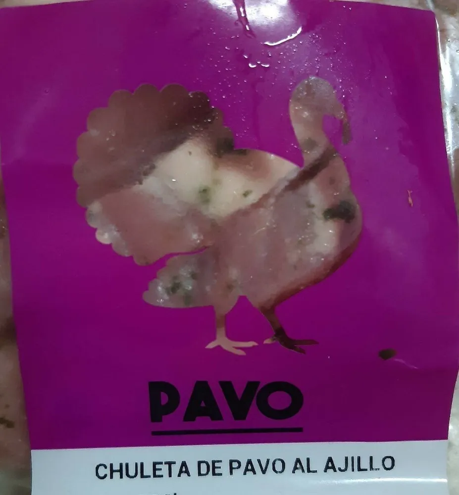 Chuletas de pavo al ajillo