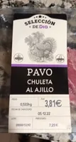 Pavo chuletas al ajillo