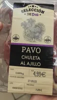 Chuletas pavo al ajillo