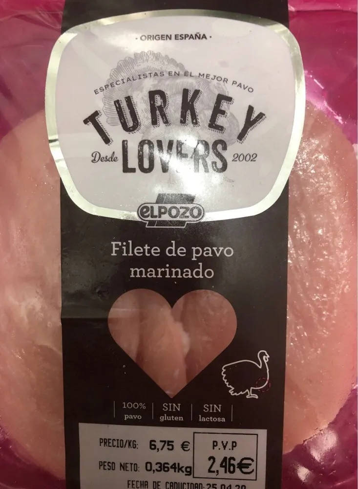 Filete de pavo marinado