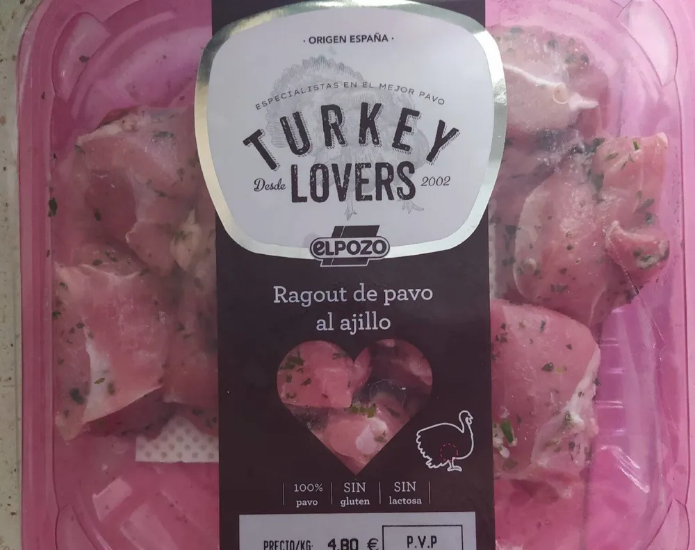 Ragout de pavo al ajillo