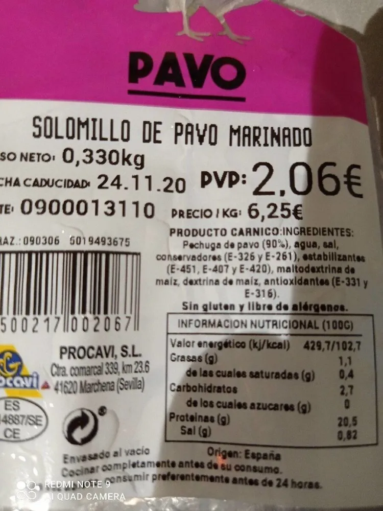Solomillo de pavo