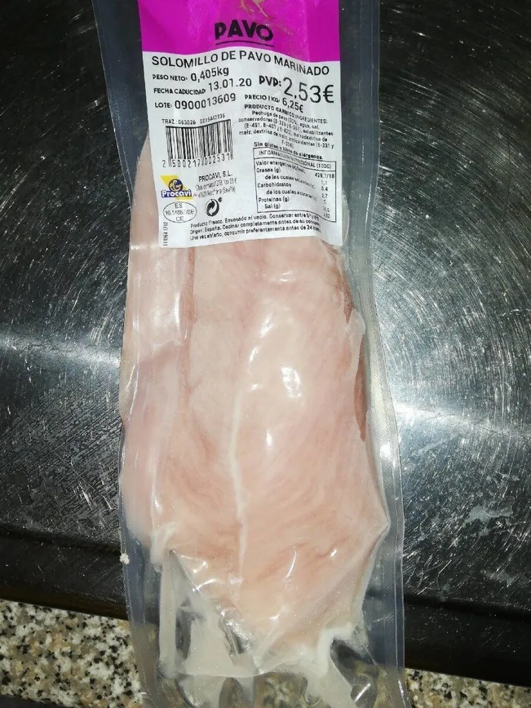 Solomillo de pavo marinado