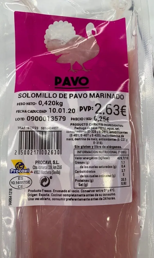 Solomillo de Pavo Marinado
