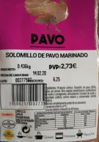 Solomillo de pavo marinado