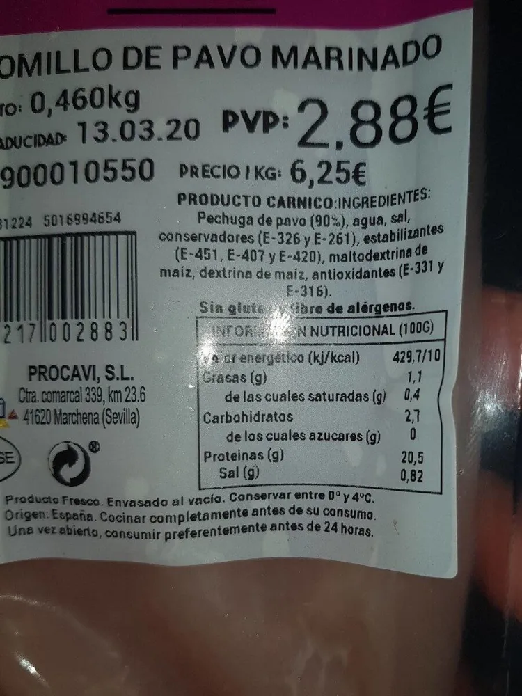 Solomillo de Pavo Marinado