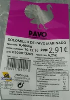 Solomillo de pavo marinado
