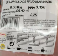 Solomillo de Pavo Marinado