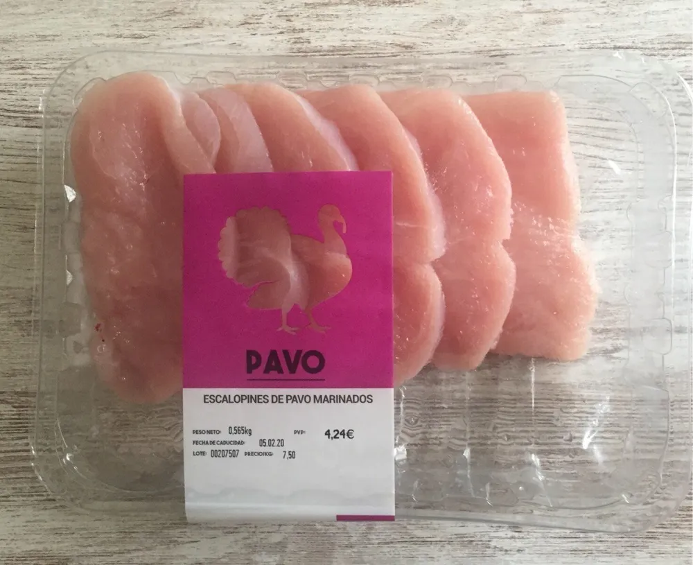 ESCALOPINES DE PAVO MARINADOS