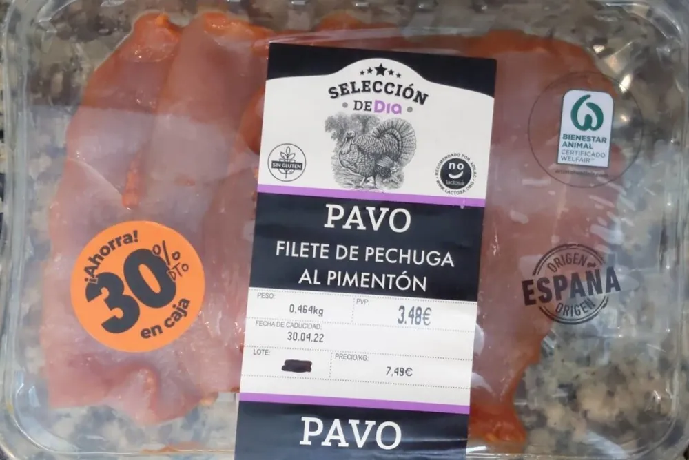 Filetes de pechuga de pavo al pimentón