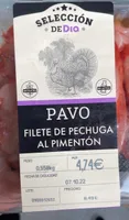 Pavo filete de pechuga al pimenton