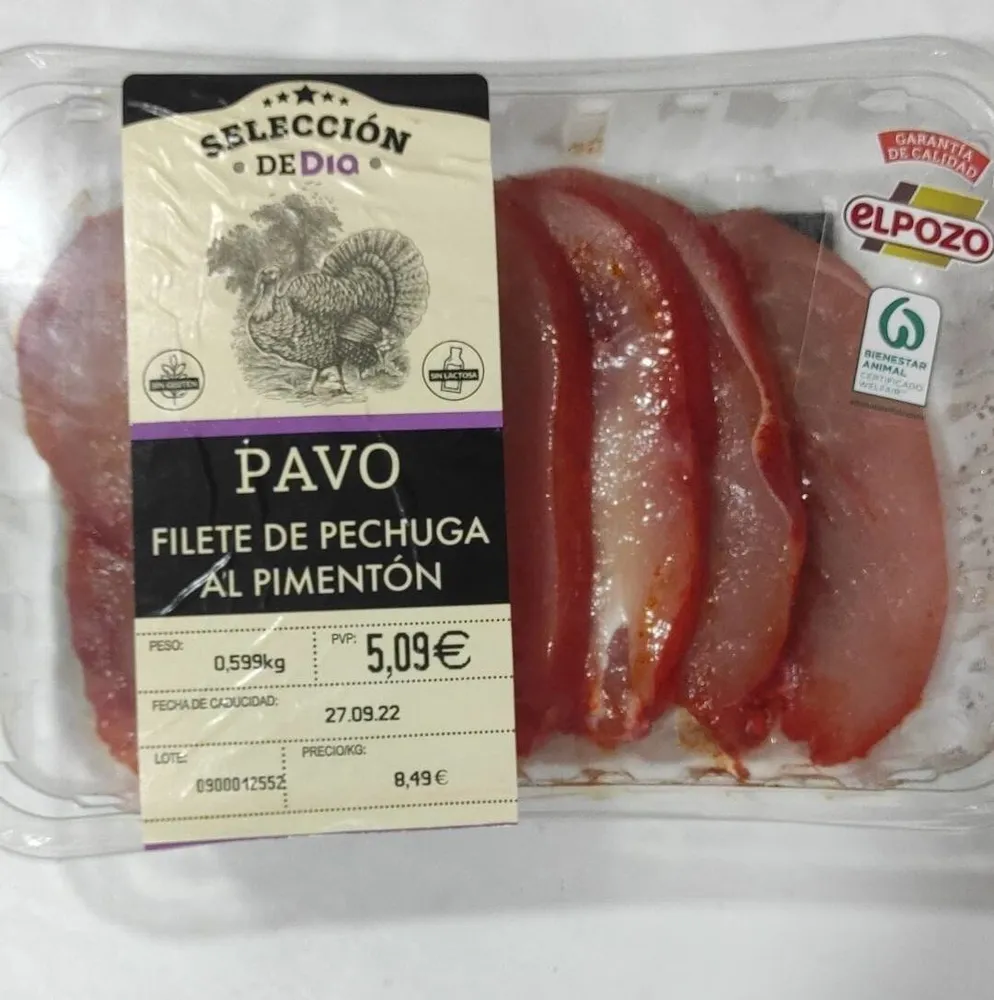Filete Pechuga de Pavo al Pimentón