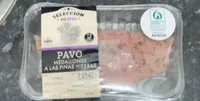 Pavo medallones a las finas hierbas