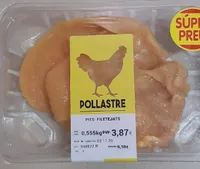 Pechuga fileteada de pollo