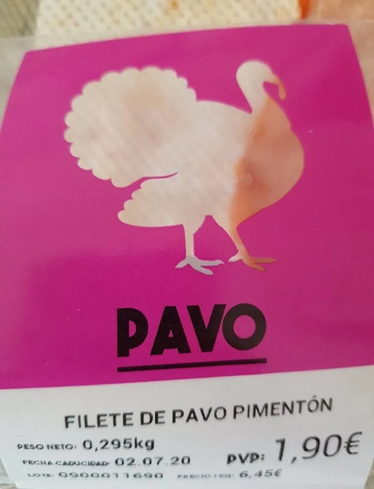 Filete de pavo pimentón