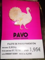 Filete de pavo pimentón