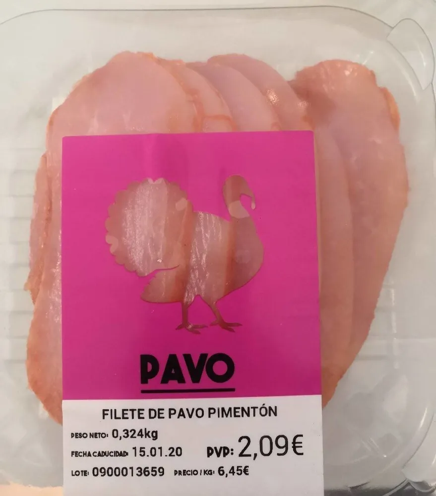 Filete de pavo pimentón