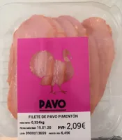 Filete de pavo pimentón