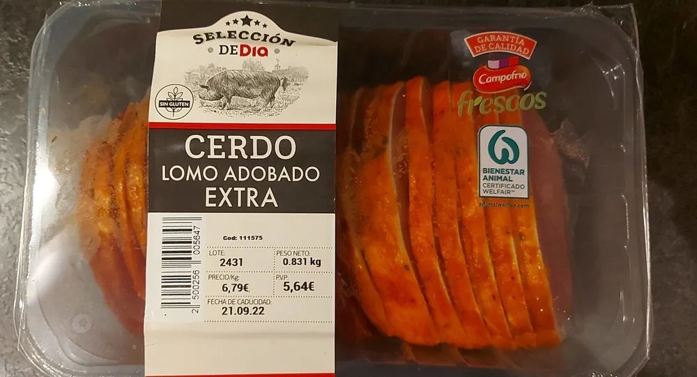 Cerdo lomo adobado extra