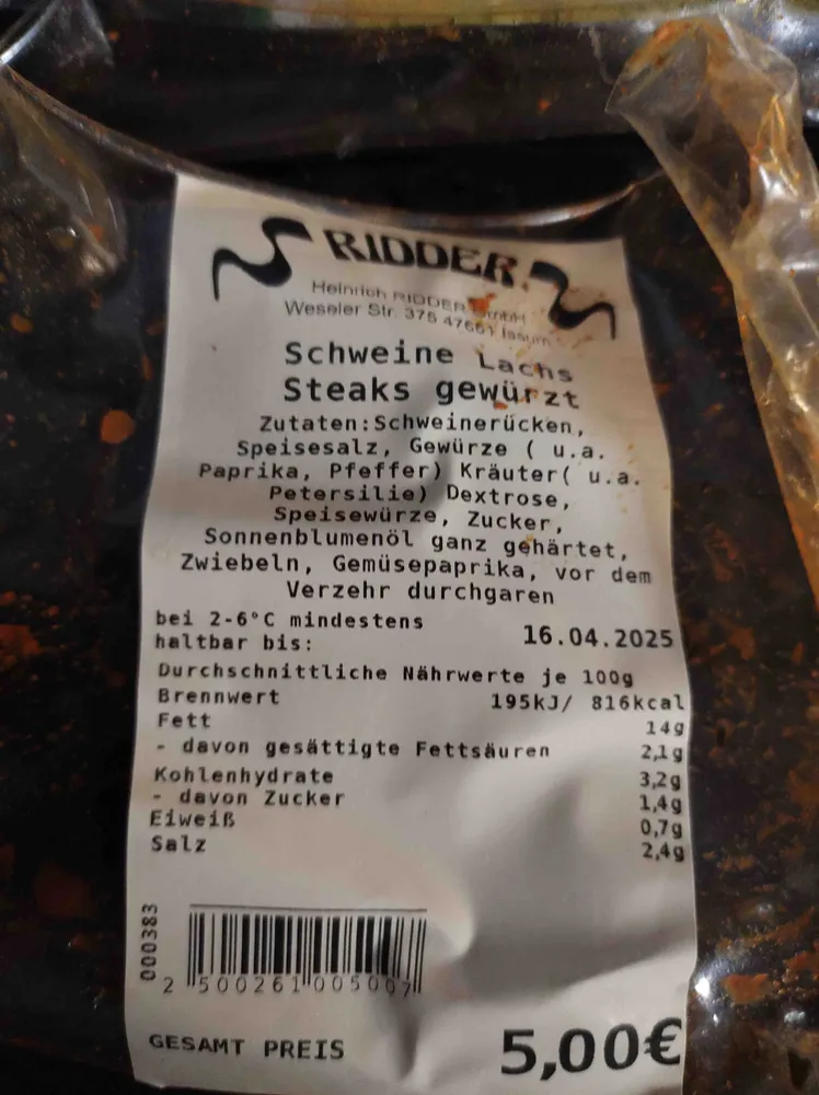 Schweine Lachs Steaks