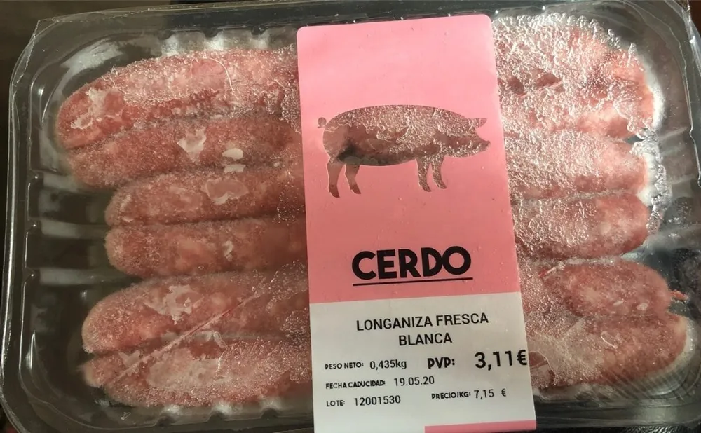 Longaniza fresca blanca
